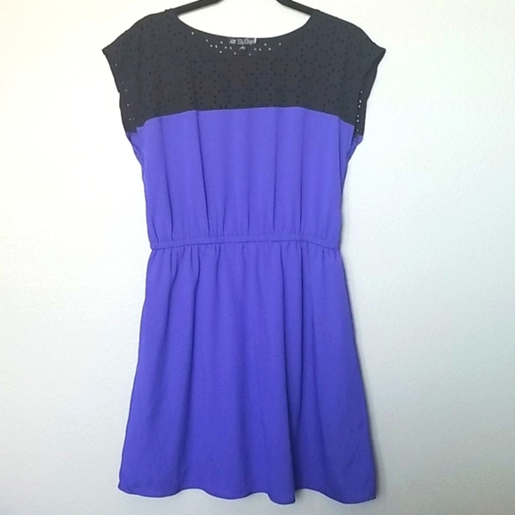 BeBop laser cut 2 tone dress medium - Picture 1 of 7